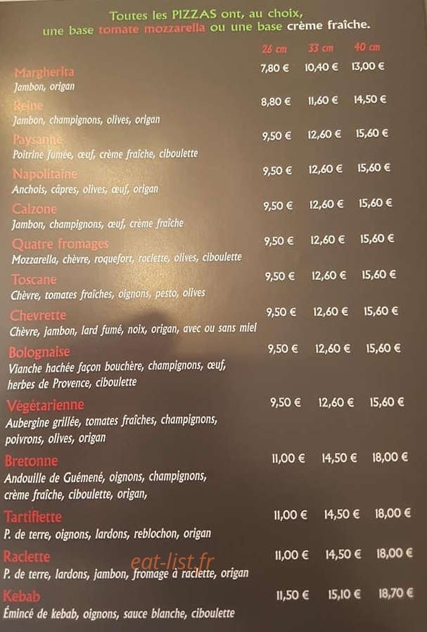 Les P'tits Gourmands — carte page 2