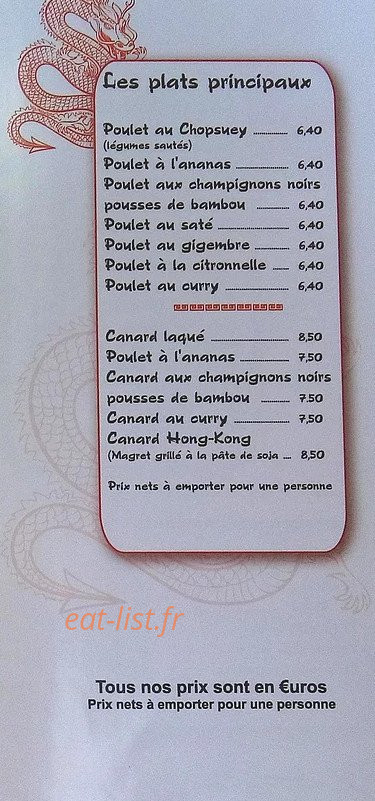 Le Saïgon — carte page 12