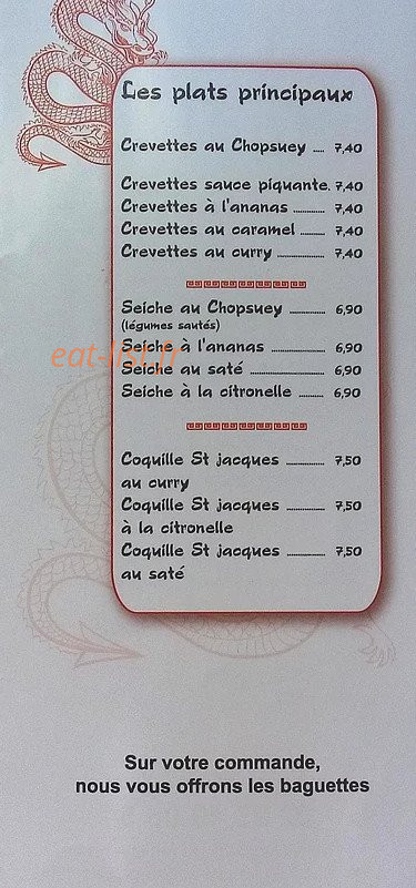 Le Saïgon — carte page 13