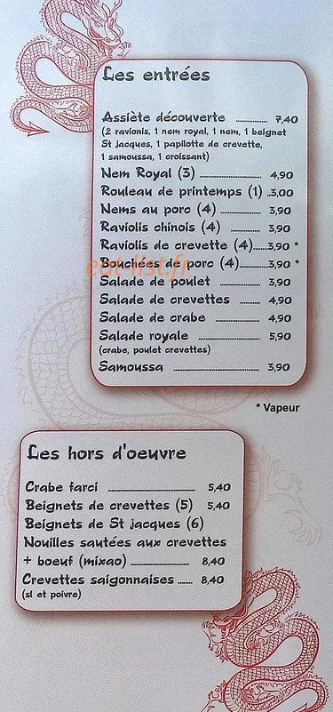 Le Saïgon — carte page 11