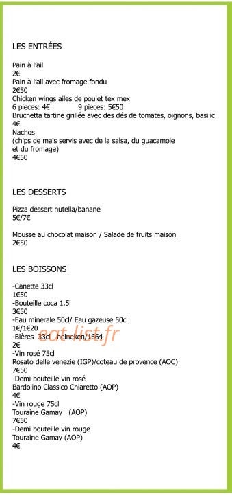 Encas 2 Faim — carte page 6