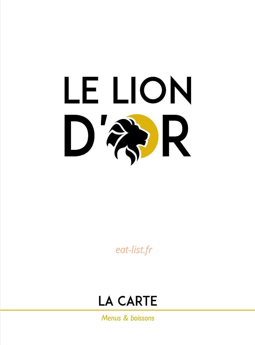 Le Lion d'Or — carte page 1