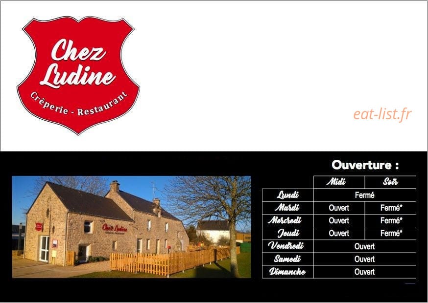 Chez Ludine — carte page 1