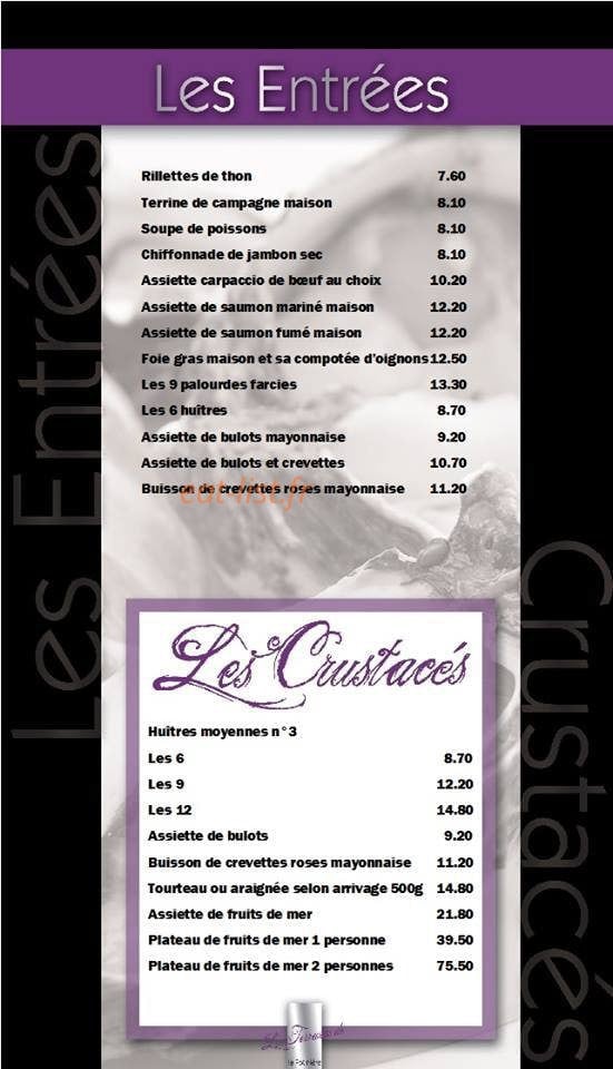 Les Terrasses de la Potiniere — carte page 1