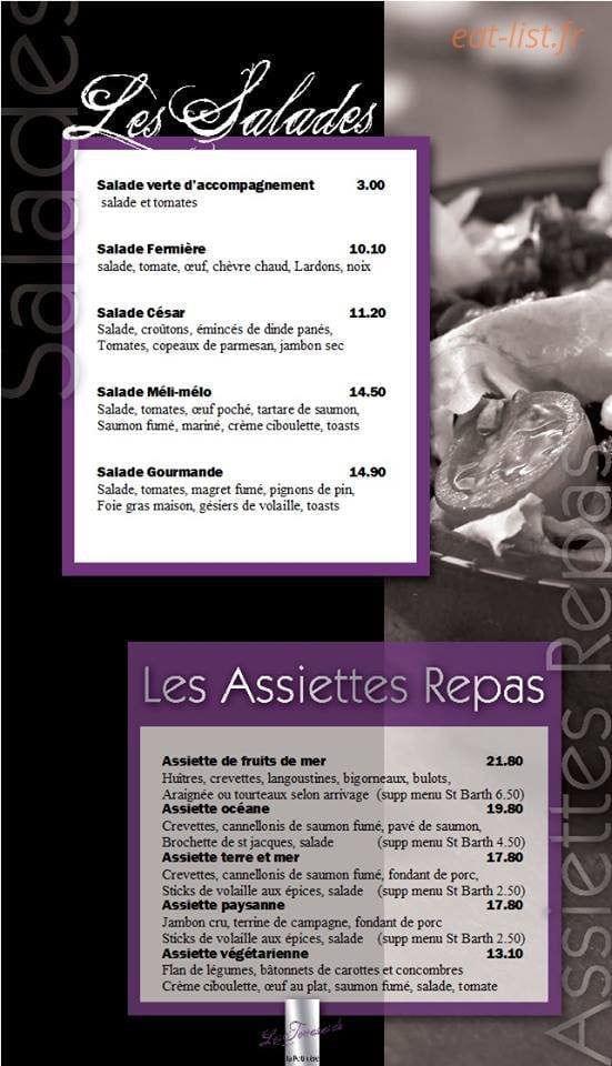 Les Terrasses de la Potiniere — carte page 2