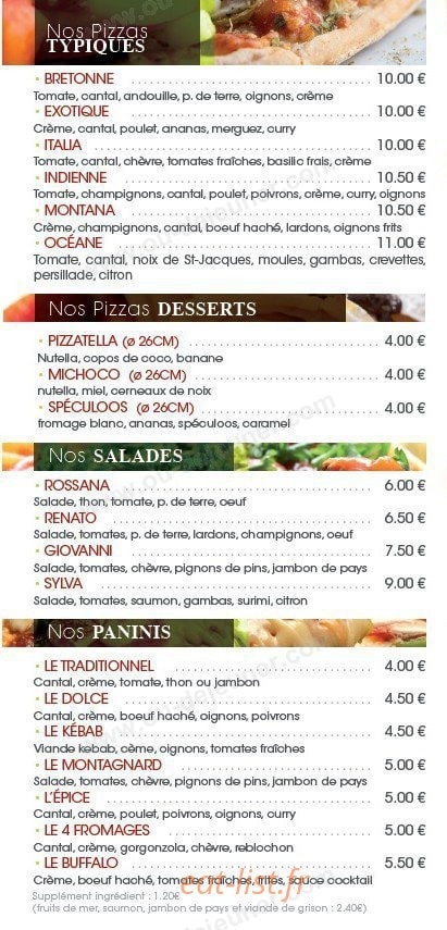Dolce Italia — carte page 2