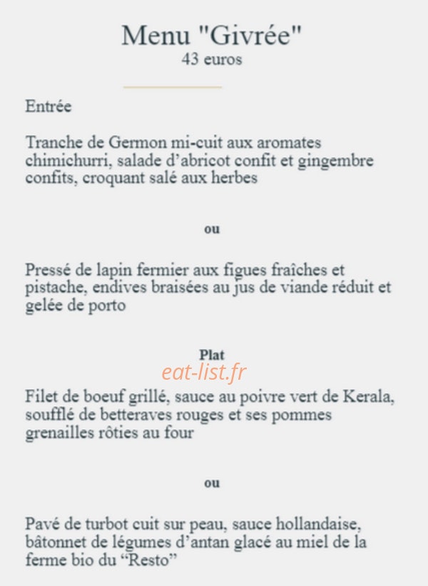 Ecume Givrée — carte page 1
