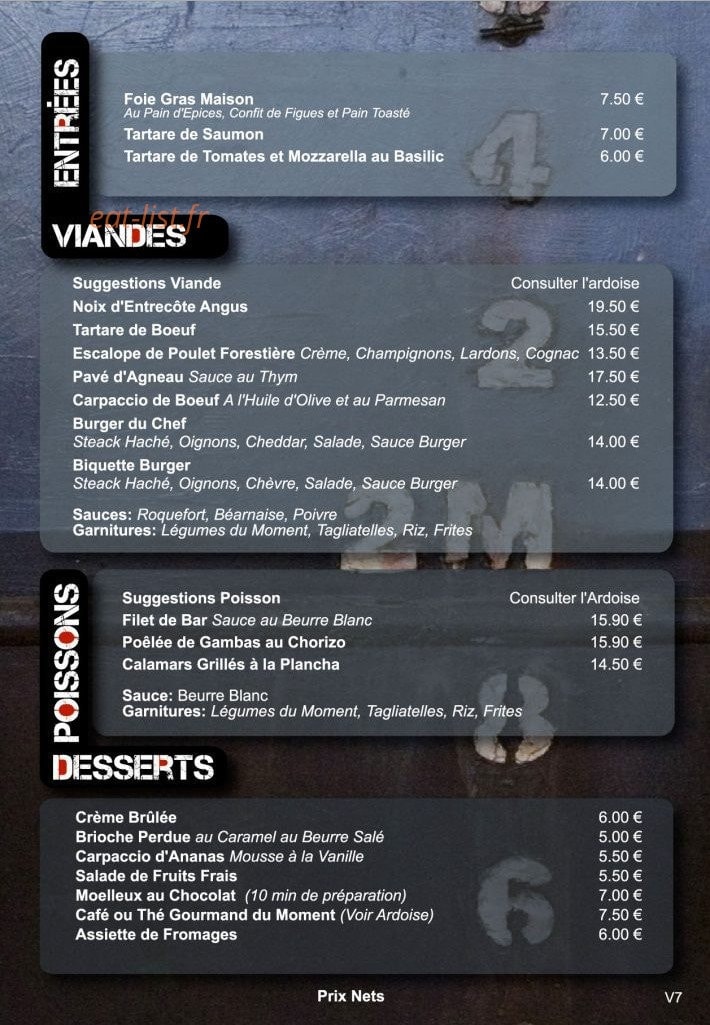 Le Moulin Vert — carte page 6