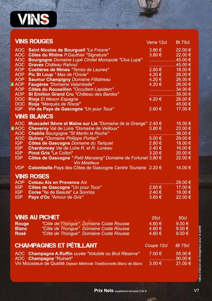 Le Moulin Vert — carte page 8