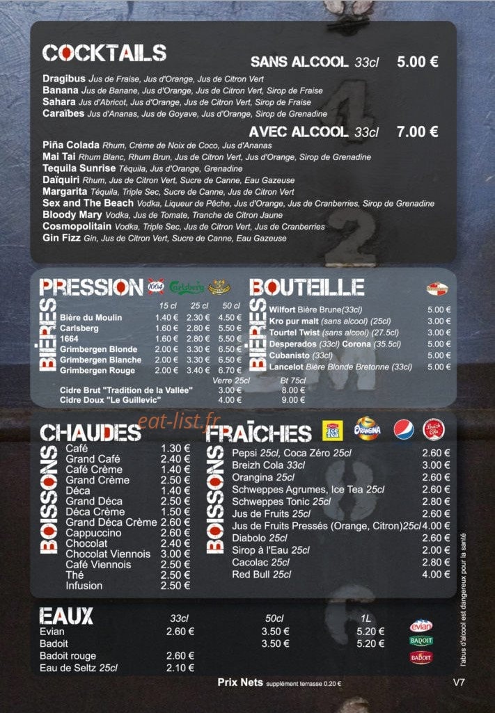 Le Moulin Vert — carte page 9
