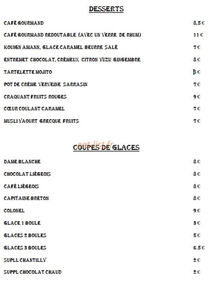 Le QG des saveurs — carte page 2