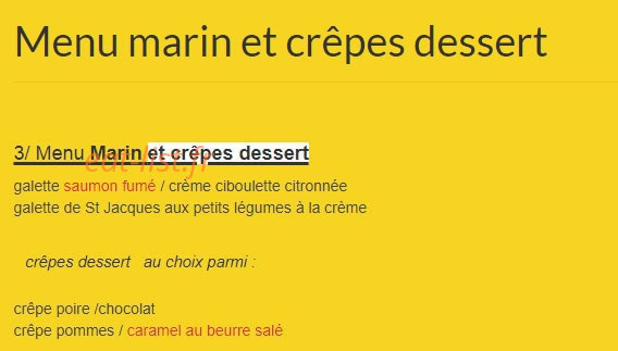Tentations Bretonnes — carte page 3