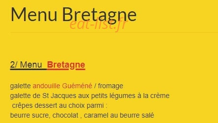 Tentations Bretonnes — carte page 2