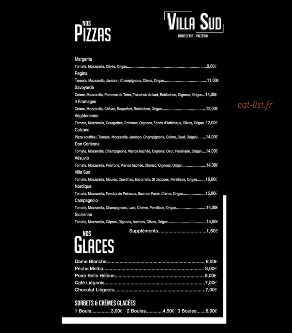 Villa Sud — carte page 2