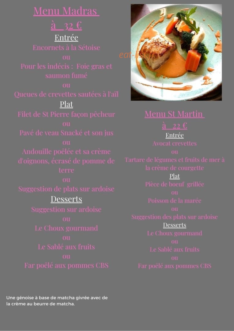 Auberge de l'île — carte page 2