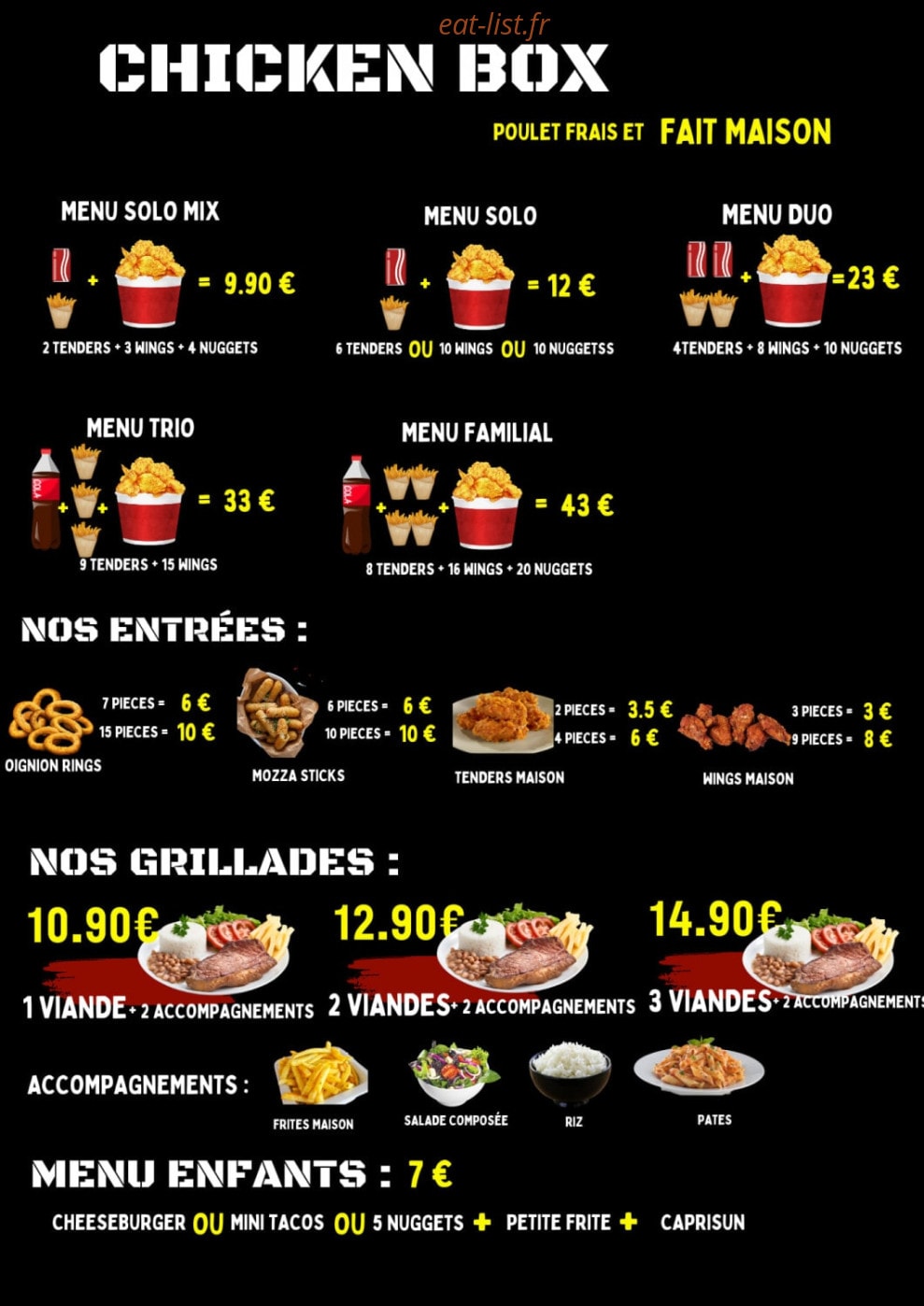 Chicken Breizh — carte page 1