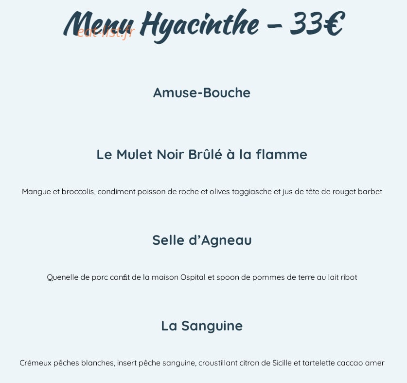 Hyacinthe & Robert — carte page 1