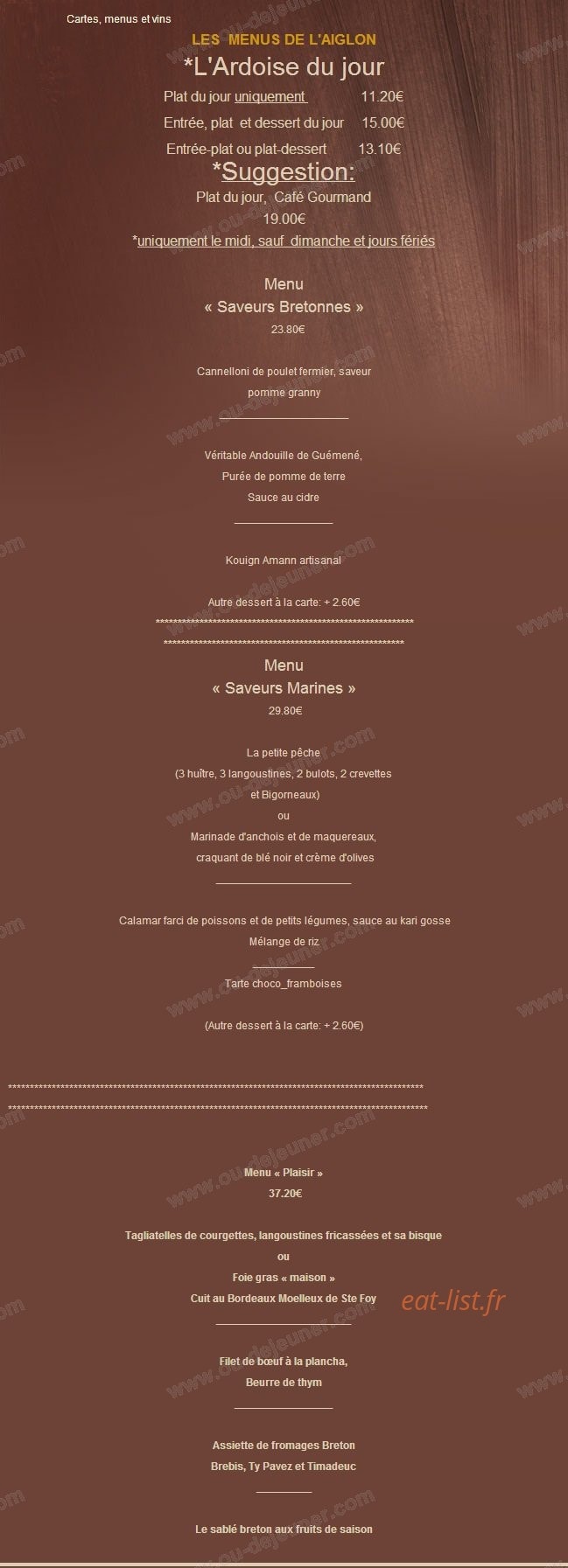 L'aiglon — carte page 1