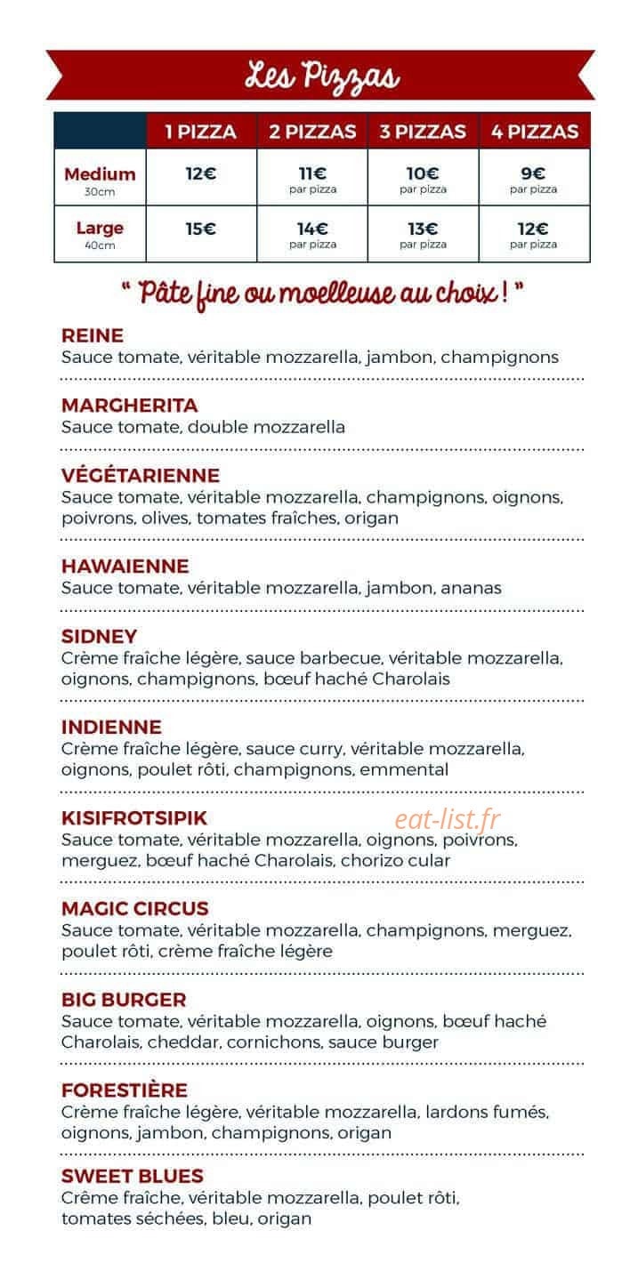 Lazzaro pizza — carte page 2