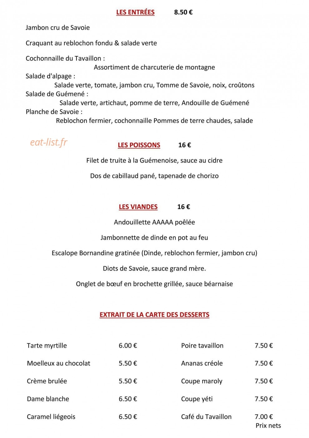 Le tavaillon — carte page 4