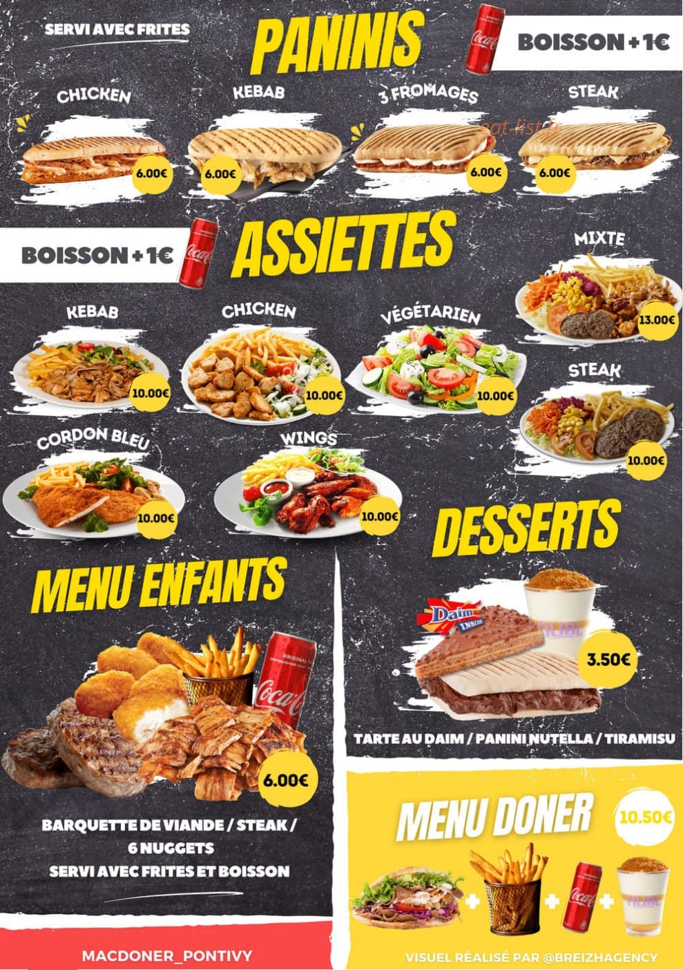 Mac Doner — carte page 1
