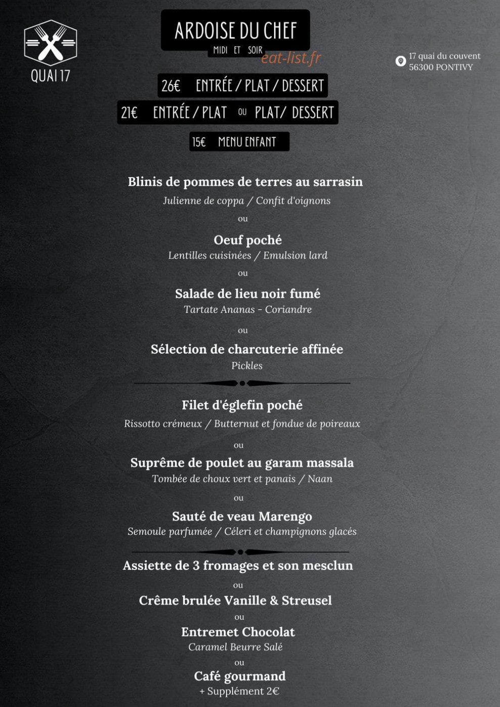 Quai 17 — carte page 1