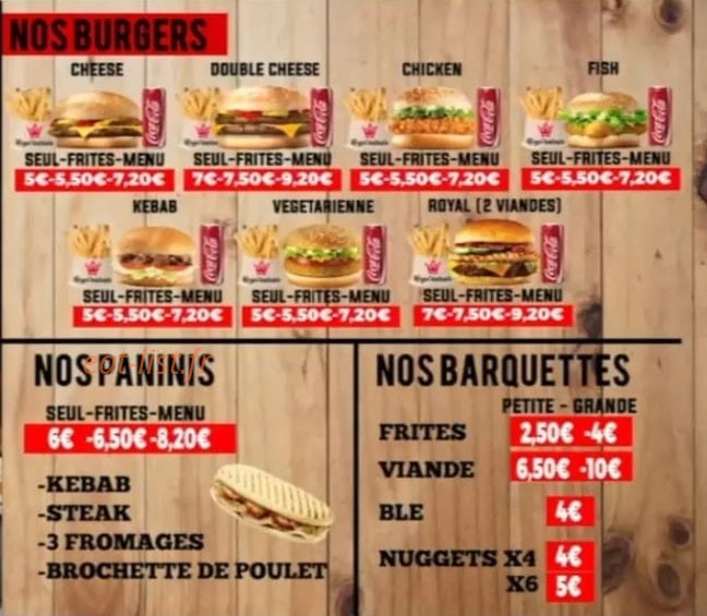 Royal Kebab — carte page 6