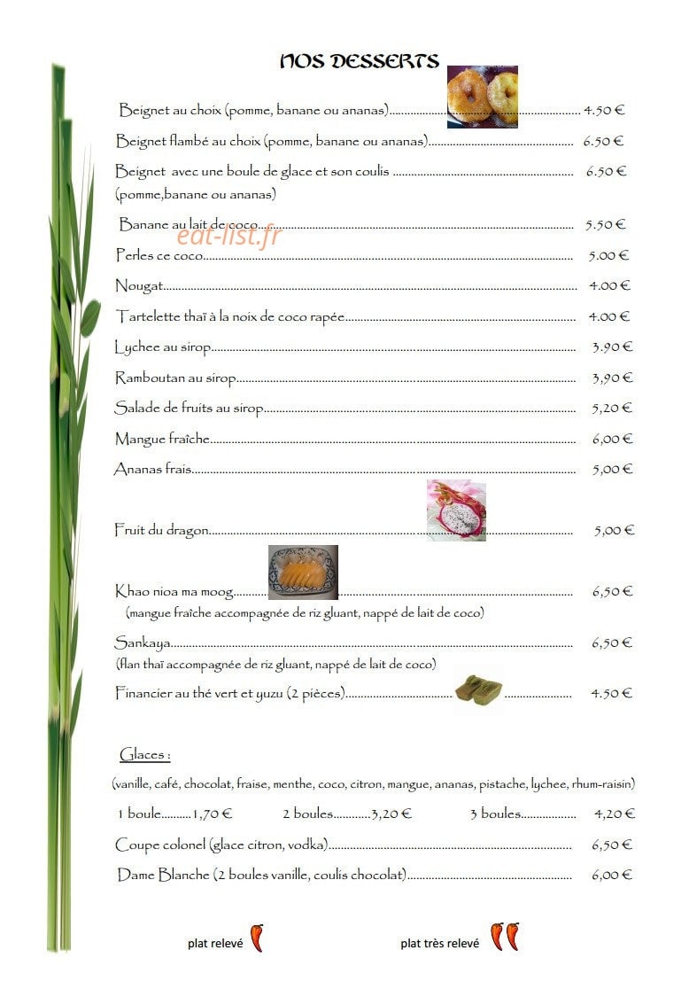 Sawadee — carte page 12
