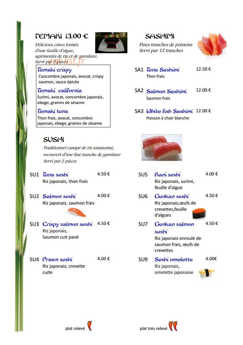 Sawadee — carte page 8