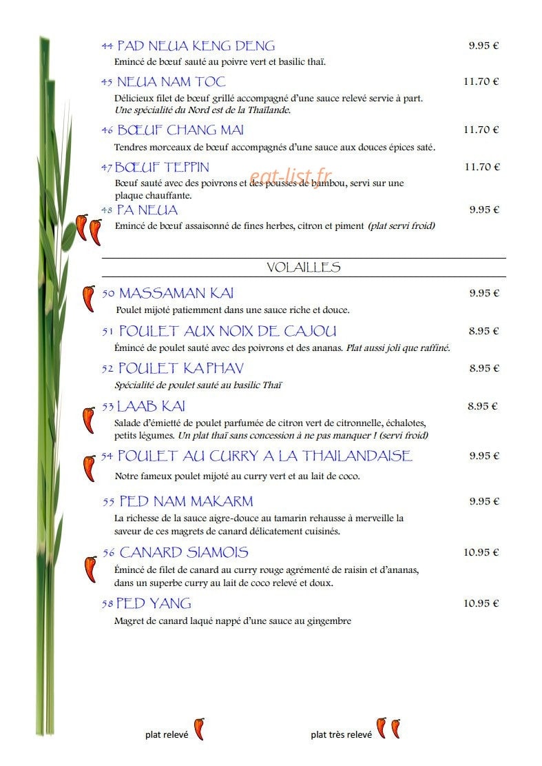 Sawadee — carte page 4