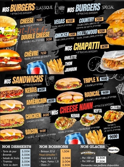 The Best Food — carte page 4