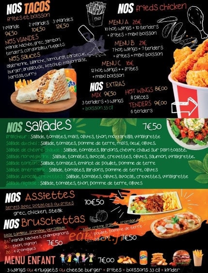 The Best Food — carte page 3