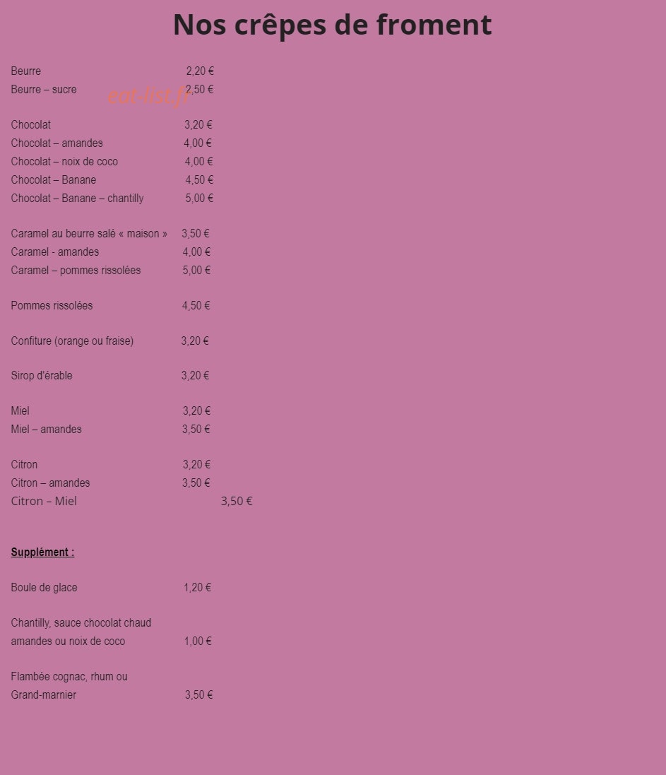 Loge Coucou — carte page 2