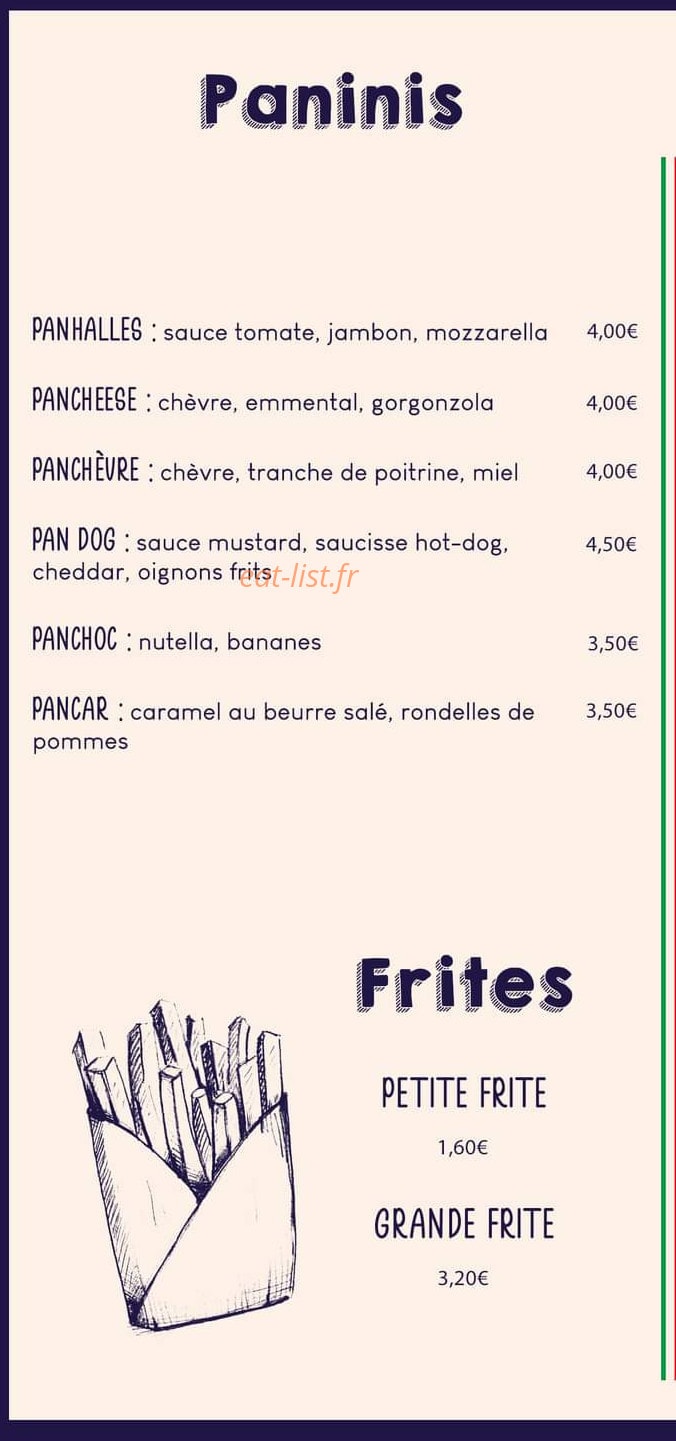 Halles aux Pizzas — carte page 5
