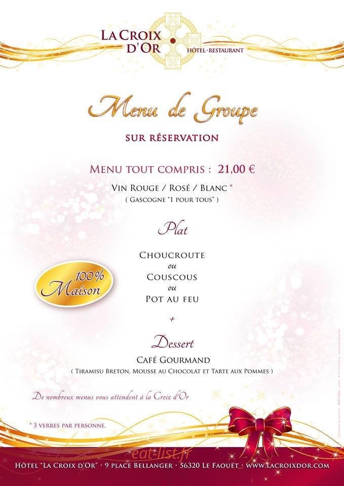 La Croix d'Or — carte page 1