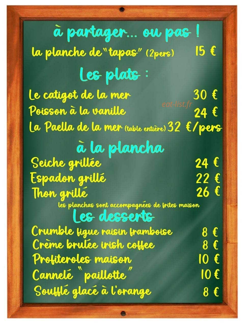 La Paillotte — carte page 1