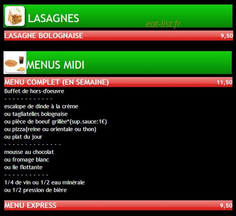 Le Scampi — carte page 6