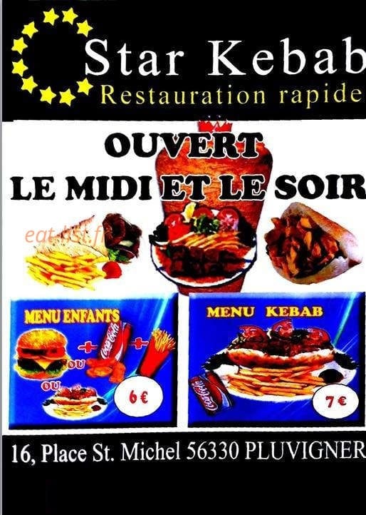 Star Kebab — carte page 1