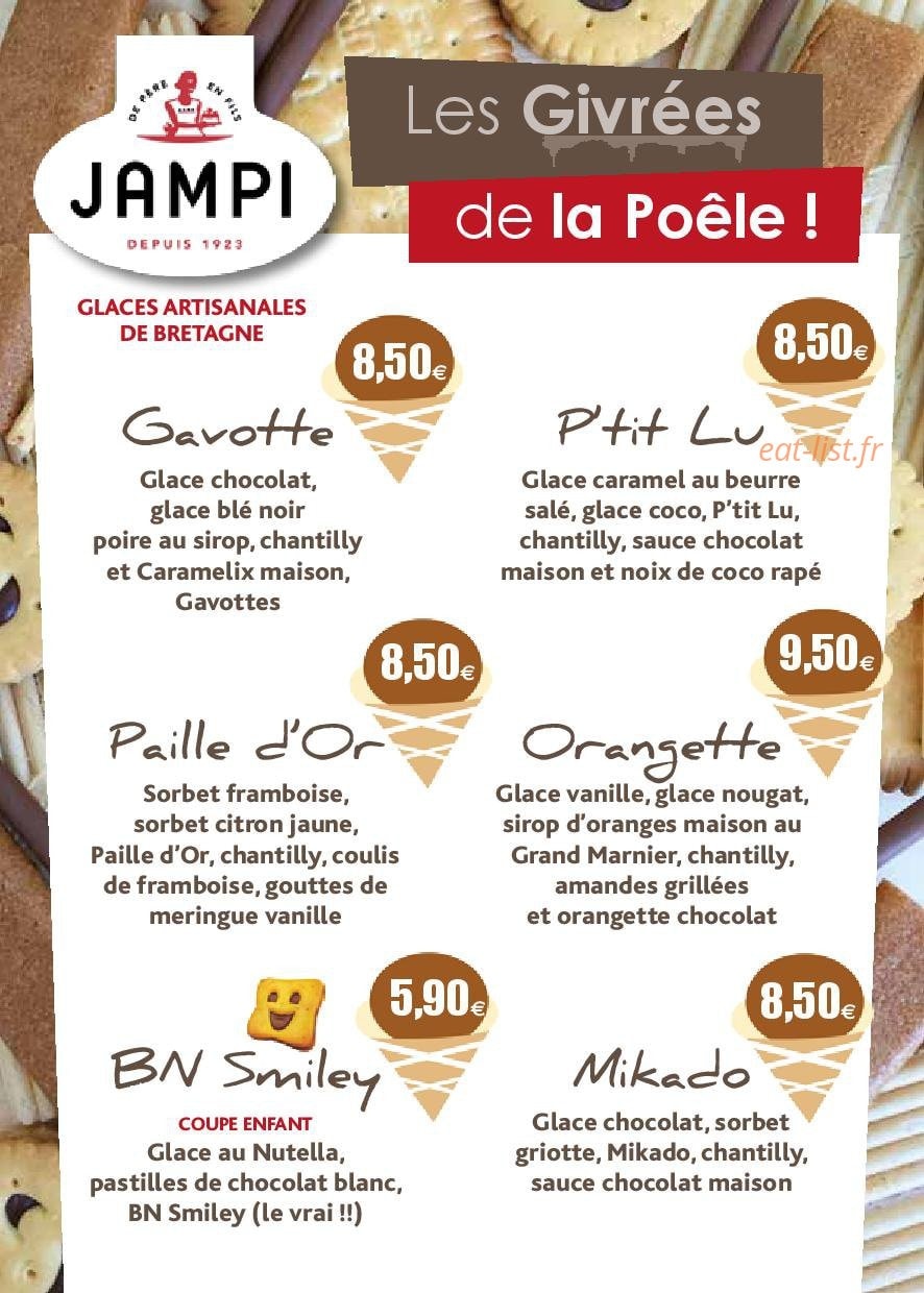 La Poêle à Crêpes — carte page 1