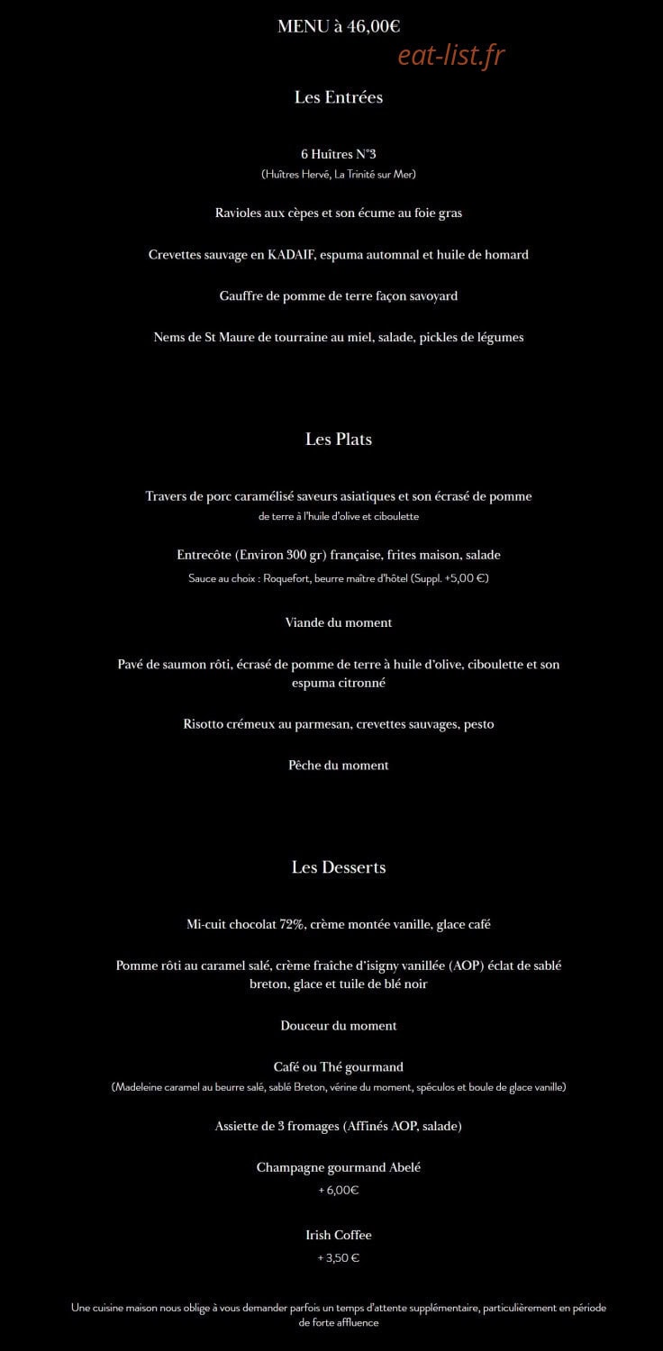La Sultana — carte page 3