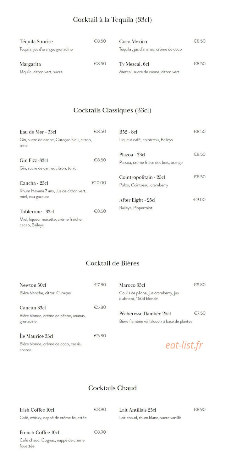La Sultana — carte page 9