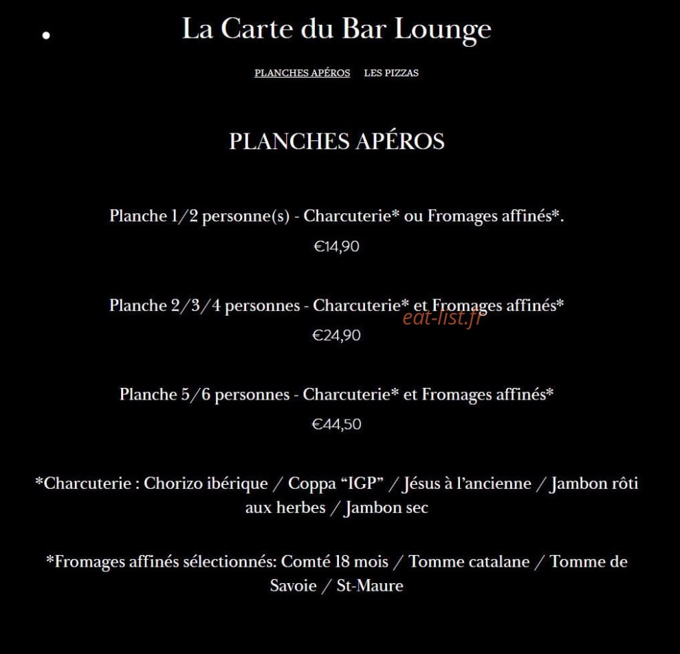 La Sultana — carte page 7