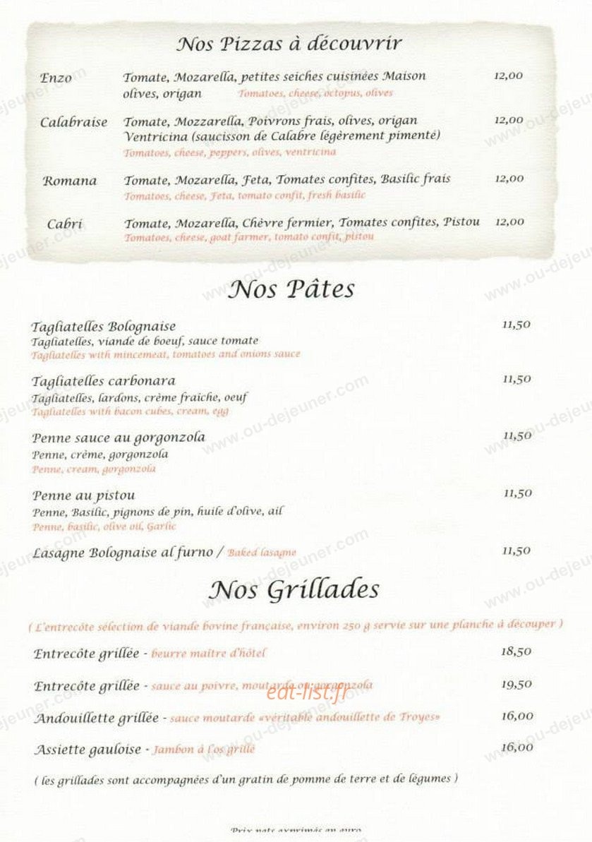 La Terrasse — carte page 2