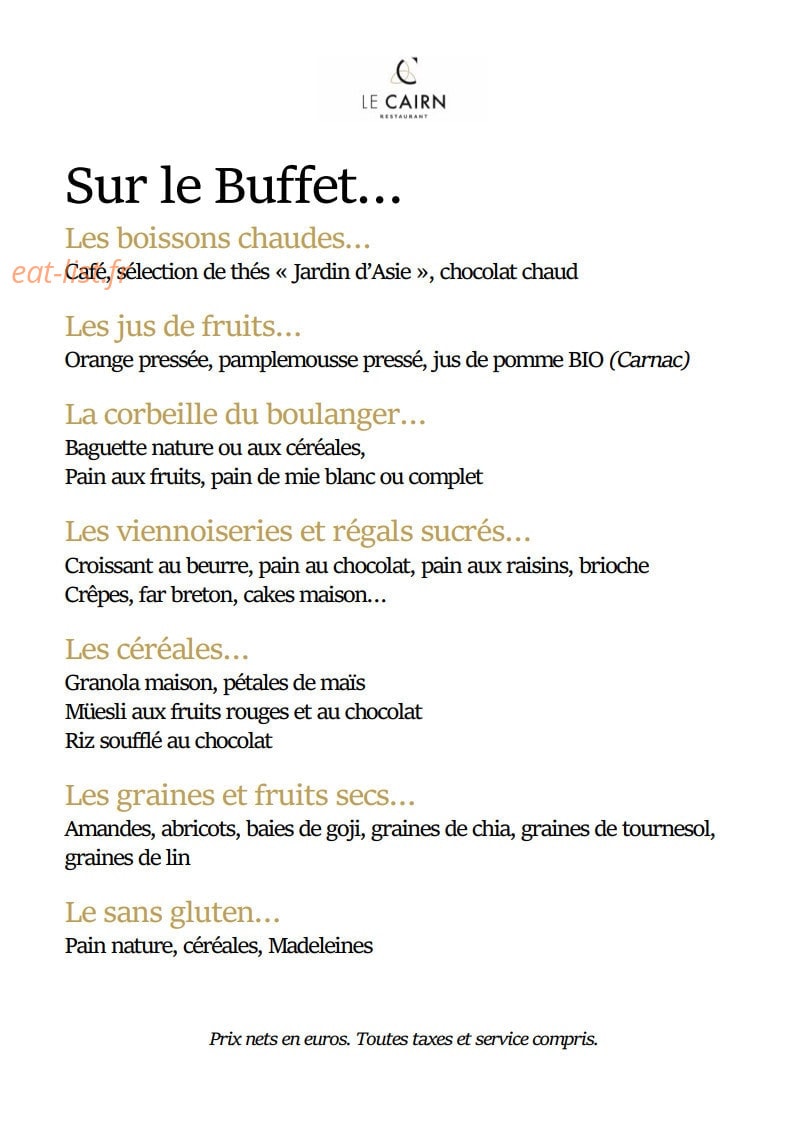 Le Cairn — carte page 4