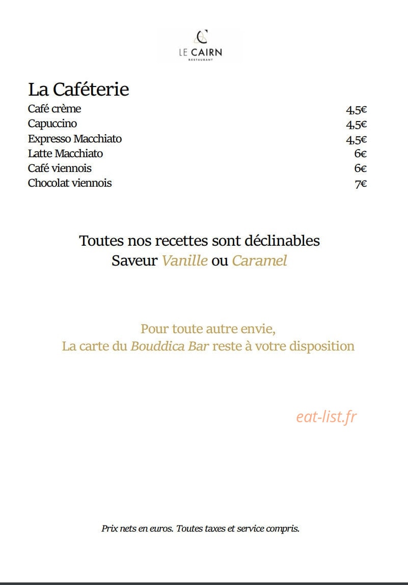 Le Cairn — carte page 9