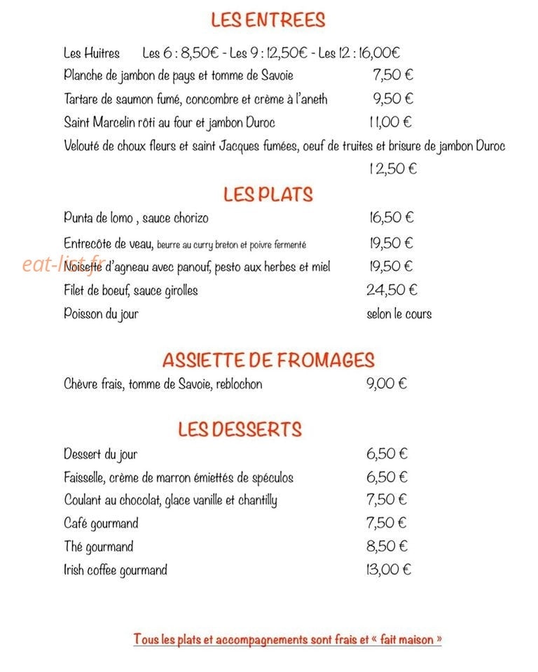 Le Patio — carte page 2