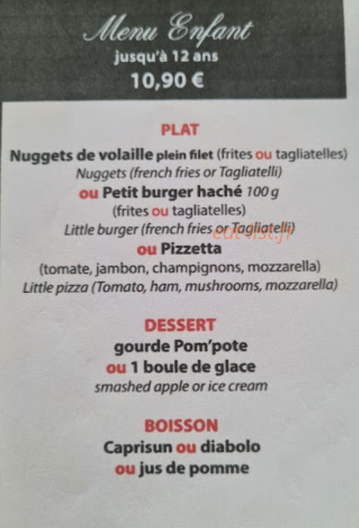 Le Péché Gourmand — carte page 4