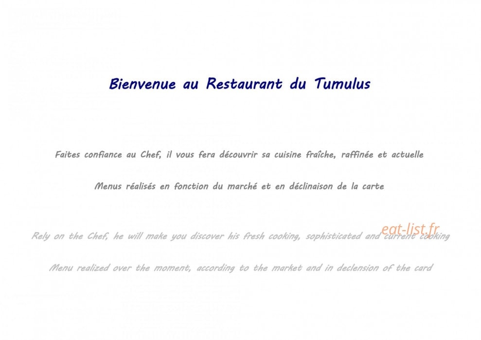 Le Tumulus — carte page 1