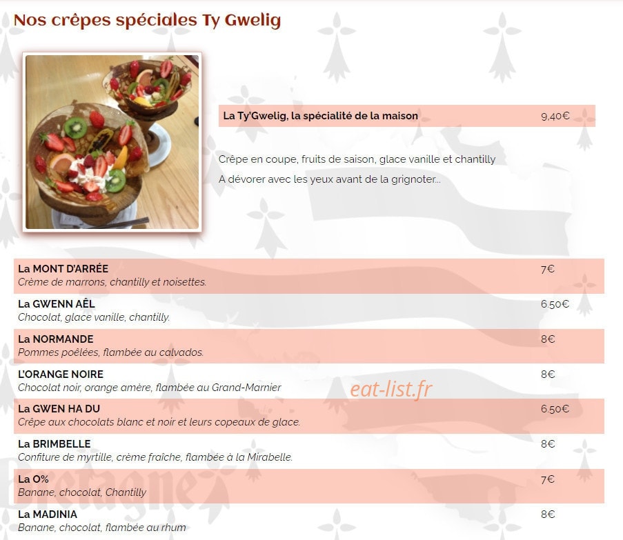 Ty Gwelig — carte page 8