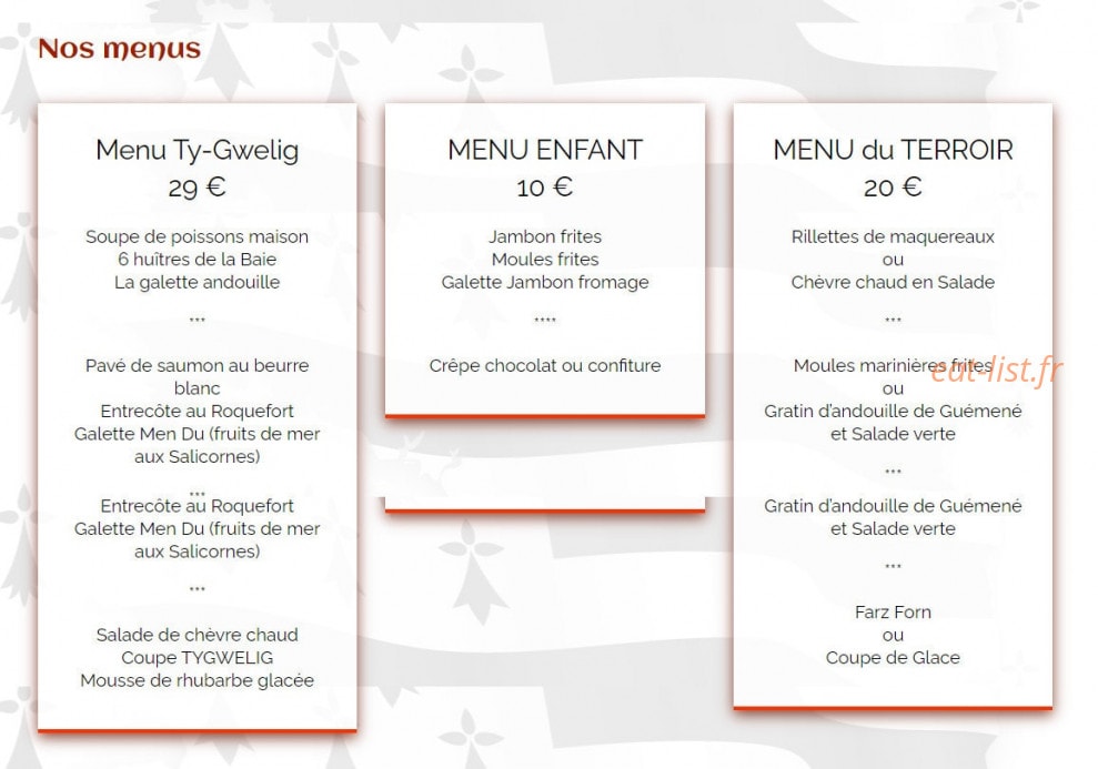 Ty Gwelig — carte page 3